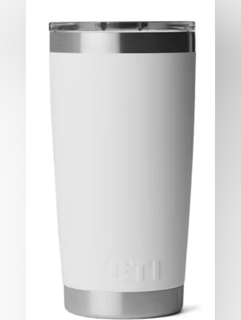 YETI Rambler 20oz Tumbler w magslider Lid "White Badge" New - Picture 9 of 11